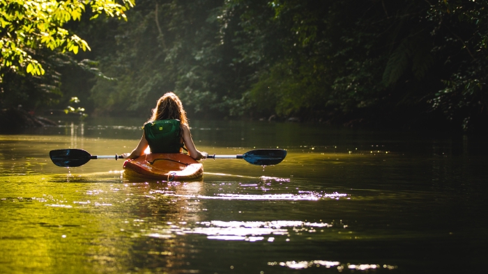 Kayak sur le fleuve Charente